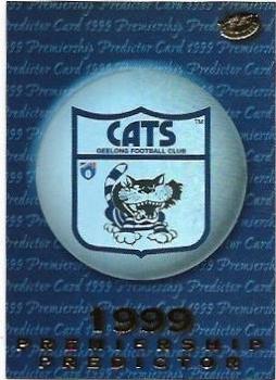 1999 Select AFL Premiere - Premiership Predictors #PC7 Geelong Cats Front